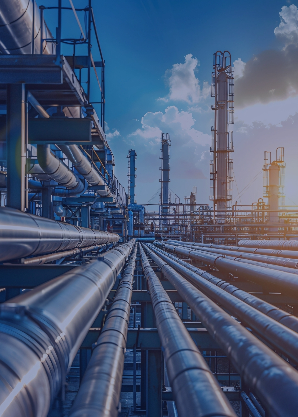 Carbon steel pipe stock held in the Riyadh yard